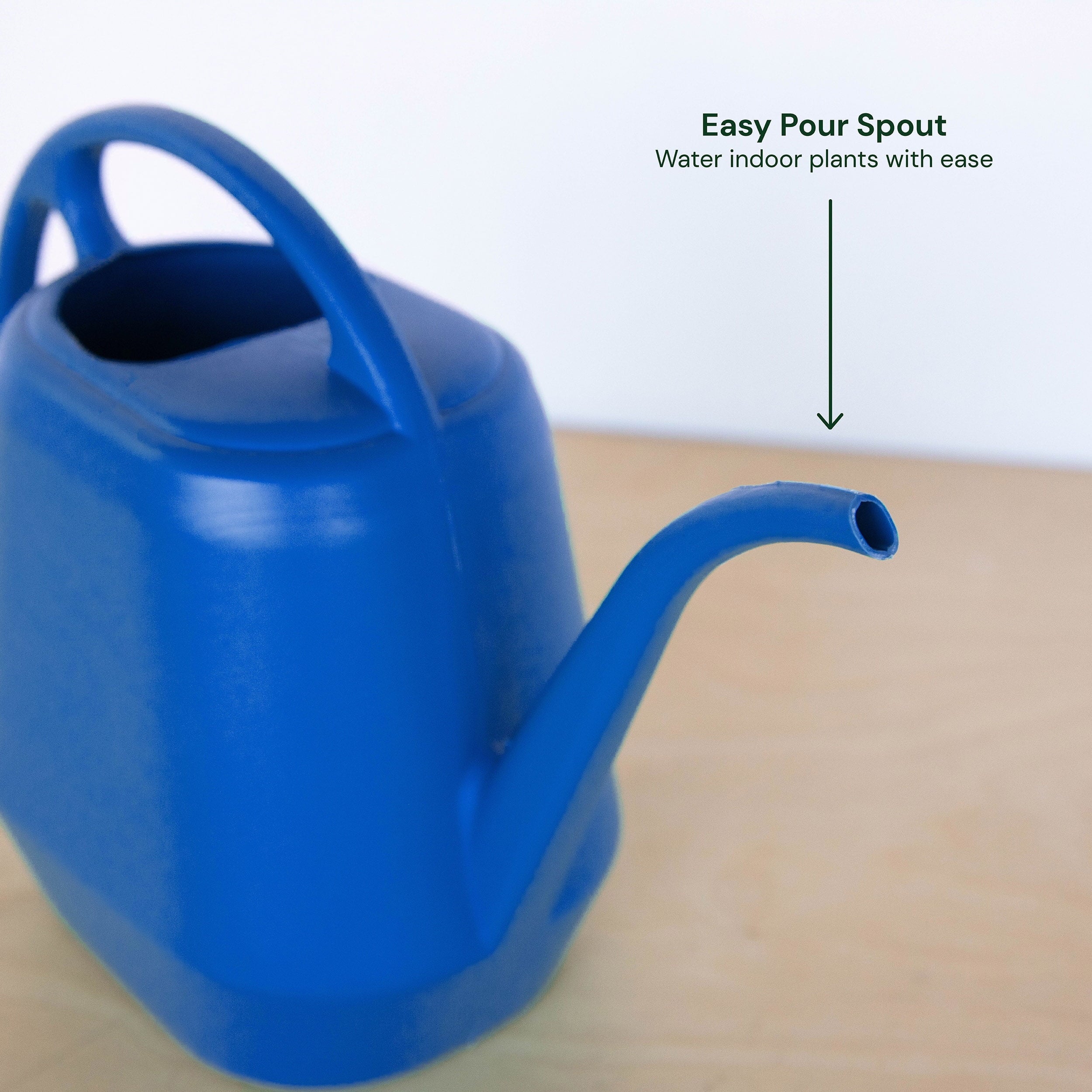 Bloem Aqua Rite Plastic Watering Can - 56 Oz Capacity - Classic Blue