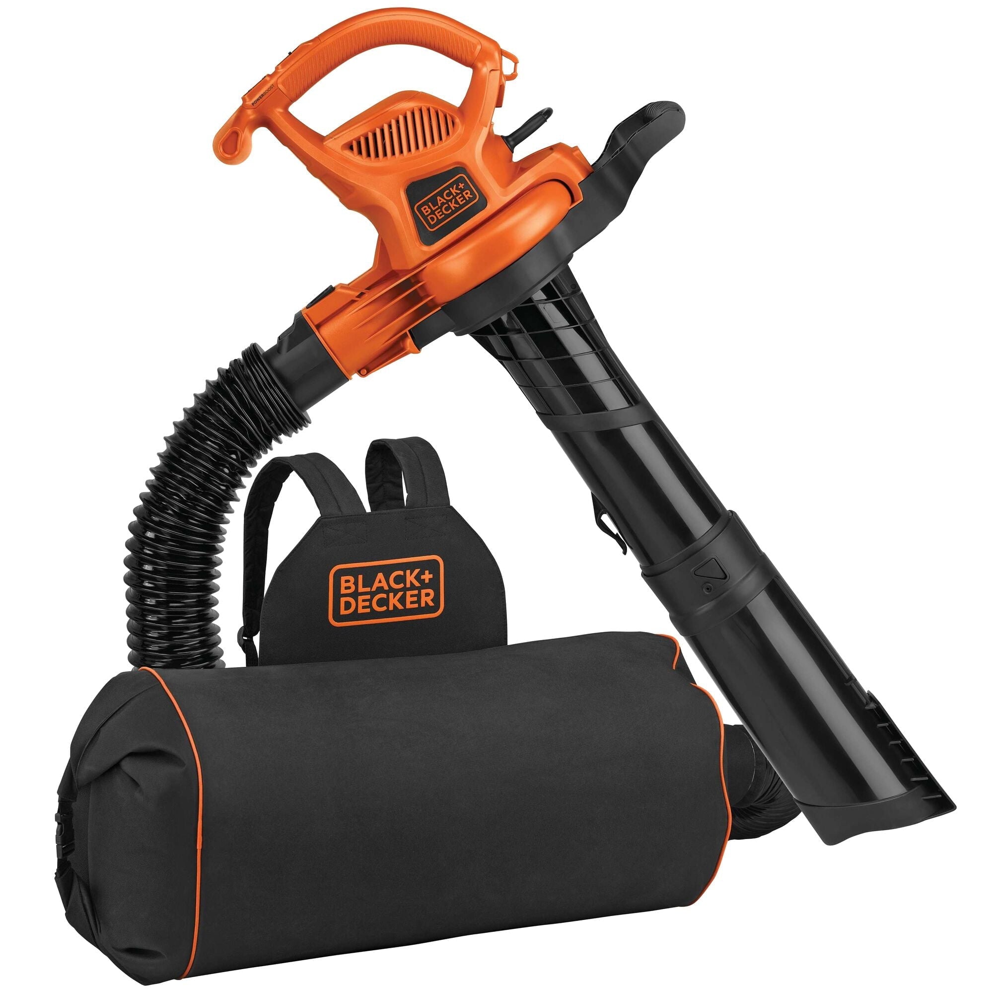 BLACK+DECKER 3-In-1 Electric Leaf Blower, Leaf Vacuum, Mulcher, (BEBL7000)