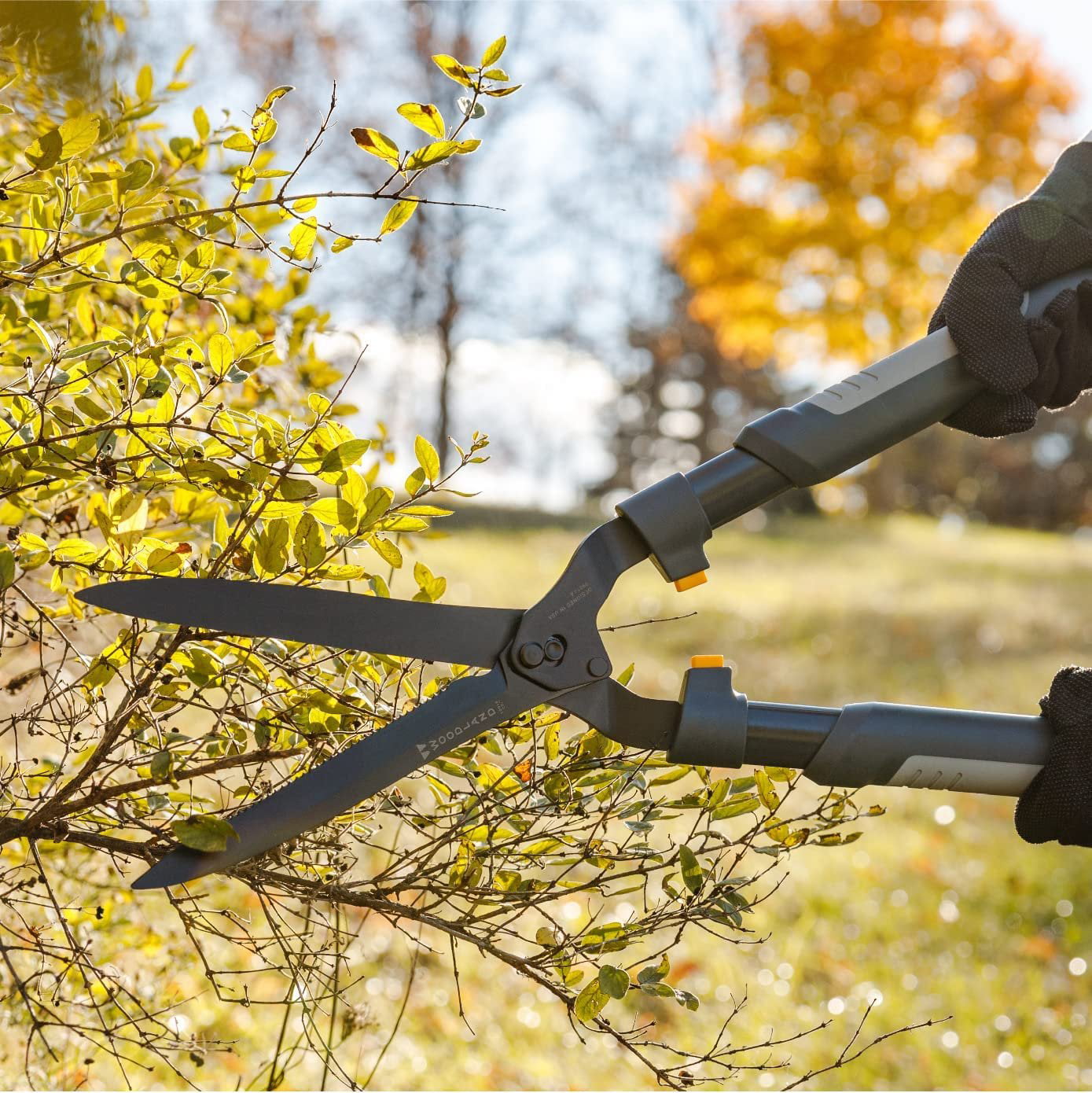 Woodland Tools Co. Heavy Duty 23" LeverAction Hedge Shear, Gardening Hedge Clippers