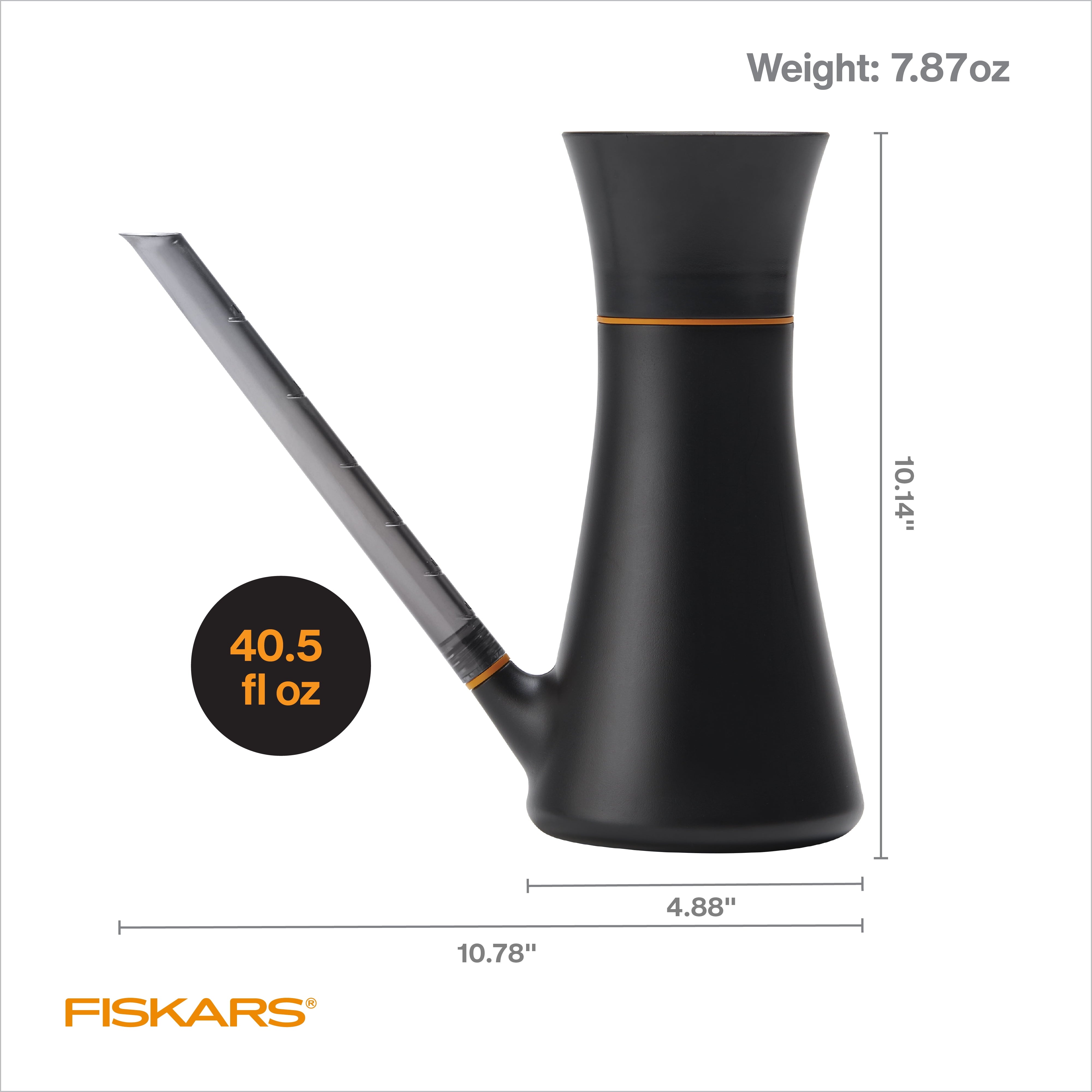 Fiskars Indoor and More Watering Can, Orange and Black