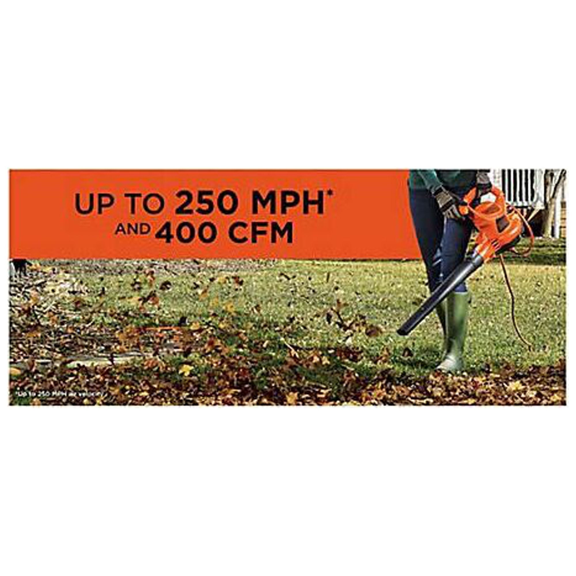 BLACK+DECKER 3-In-1 Electric Leaf Blower, Leaf Vacuum, Mulcher, (BEBL7000)